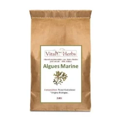 VITAL HERBS Algues marines cheval 2 kg -< Spiruline|Complément Peau Cheval