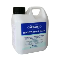 KERATEX Bain de pied cheval 1 L Hoof Wash -< Abcès Sabot Cheval|Corne Molle Sabot Cheval