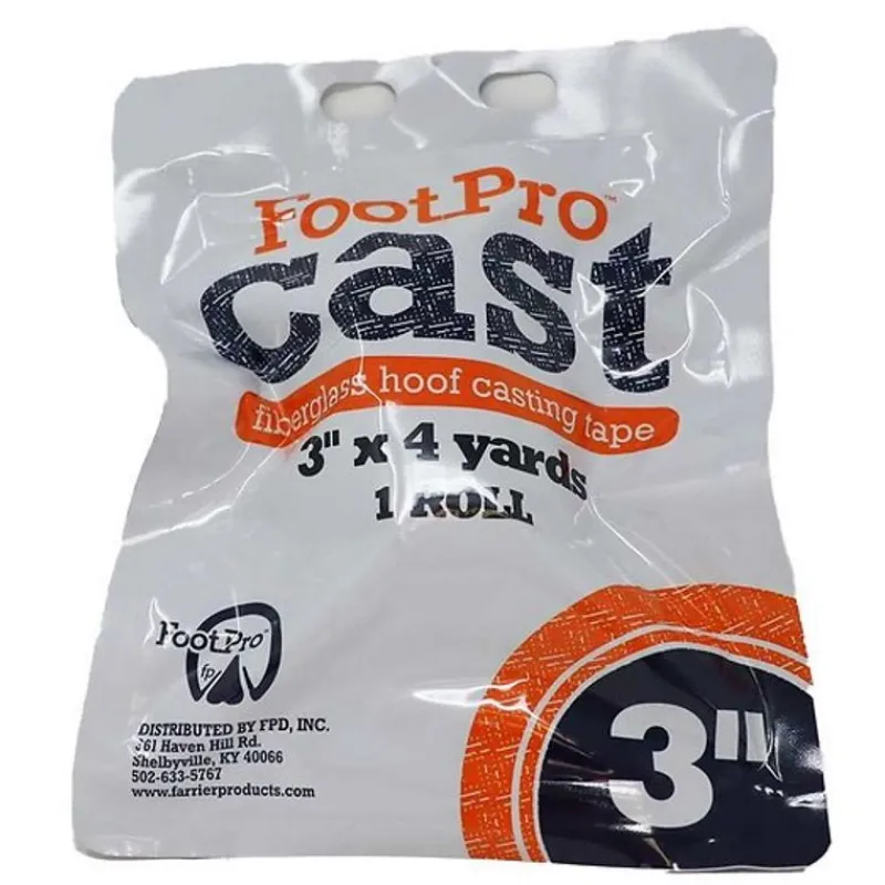 EUROFERS Bande durcissante réparation sabot cheval résine fibre Cast3 - FootPro< Outillage