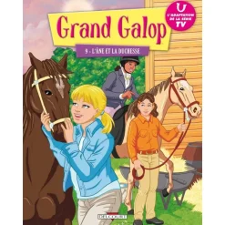 EQUIBOOKS BD Grand Galop Tome 9 : L'âne et la duchesse - Delcourt Jeunesse< Librairie Equibooks