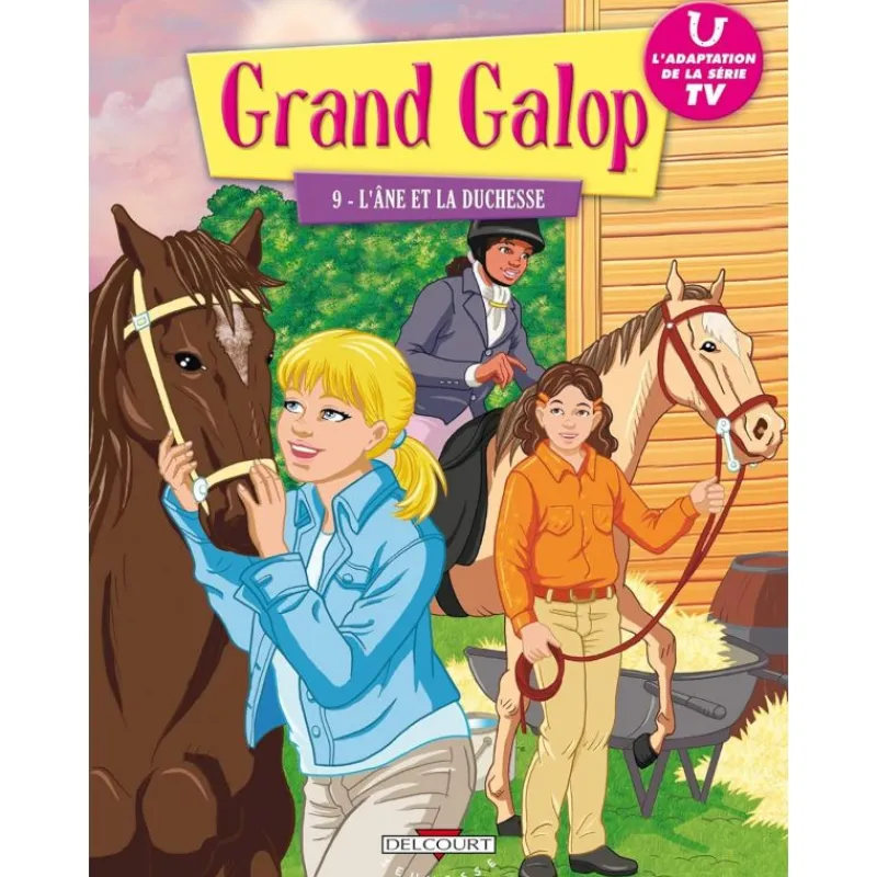 EQUIBOOKS BD Grand Galop Tome 9 : L'âne et la duchesse - Delcourt Jeunesse< Librairie Equibooks