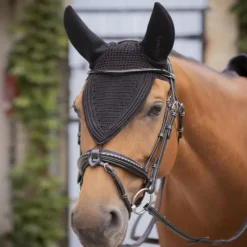 PADDOCK SPORTS Bonnet anti-mouche anti-bruit cheval long Soundless -< Bonnet Anti-Mouche Cheval