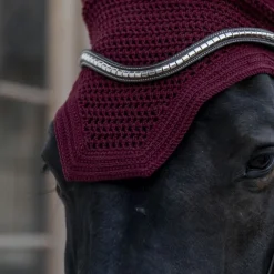 KENTUCKY HORSEWEAR Bonnet anti-mouche anti-bruit cheval Wellington Soundless - Kentucky< Bonnet Anti-Mouche Cheval