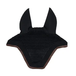 KENTUCKY HORSEWEAR Bonnet anti-mouche anti-bruit cheval Wellington Leather Soundless - Kentucky< Bonnet Anti-Mouche Cheval