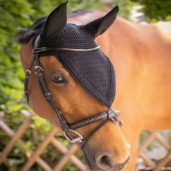 PADDOCK SPORTS Bonnet anti-mouche cheval long Pro Coton -< Bonnet Anti-Mouche Cheval