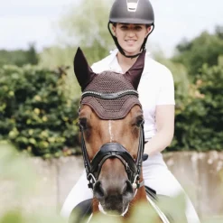 KENTUCKY HORSEWEAR Bonnet anti-mouche cheval strass Wellington Sparkling - Kentucky< Bonnet Anti-Mouche Cheval