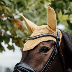 KENTUCKY HORSEWEAR Bonnet anti-mouche cheval Wellington Velvet -< Bonnet Anti-Mouche Cheval