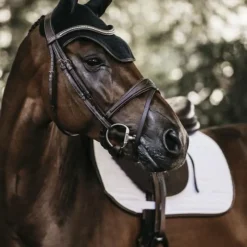 KENTUCKY HORSEWEAR Bonnet anti-mouche cheval Wellington Leather - Kentucky< Bonnet Anti-Mouche Cheval