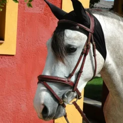 AXL-CONCEPT Bonnet anti-mouche cheval ergonomique Antifly Protect< Bonnet Anti-Mouche Cheval