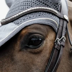KENTUCKY HORSEWEAR Bonnet anti-mouche cheval Wellington Velvet Basic - Kentucky< Bonnet Anti-Mouche Cheval