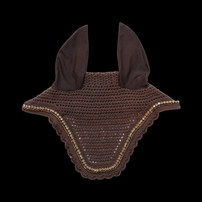 KENTUCKY HORSEWEAR Bonnet anti-mouche cheval Wellington Stone Pearl -< Bonnet Anti-Mouche Cheval