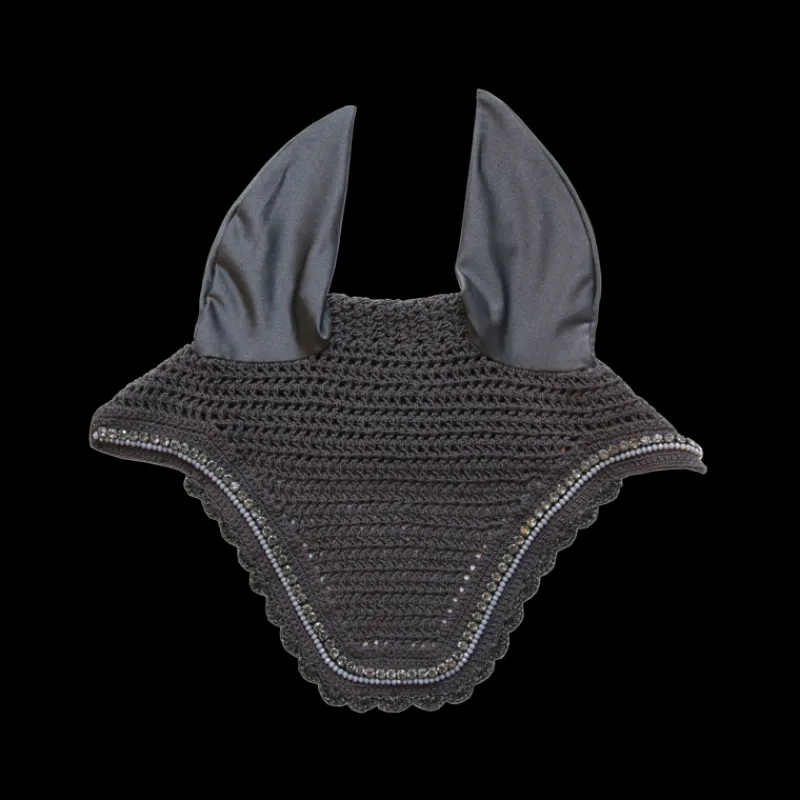 KENTUCKY HORSEWEAR Bonnet anti-mouche cheval Wellington Stone Pearl -< Bonnet Anti-Mouche Cheval