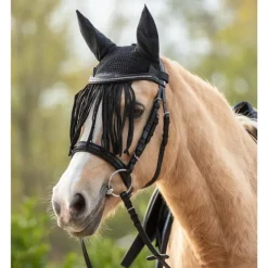 WALDHAUSEN Bonnet anti-mouche cheval à franges -< Bonnet Anti-Mouche Cheval