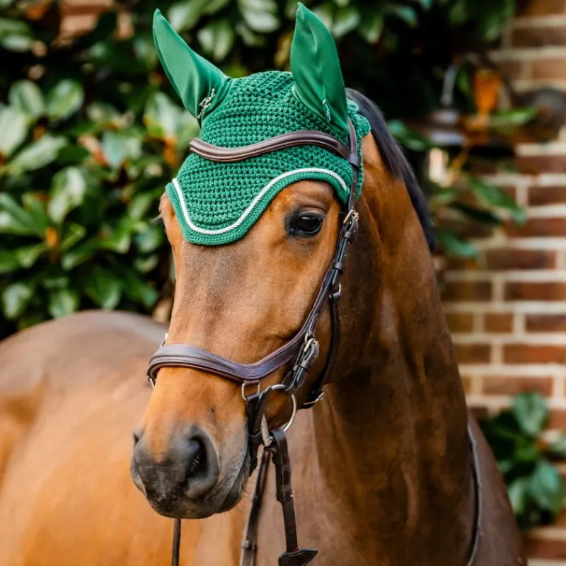 HORSEWARE Bonnet anti-mouche cheval Signature -< Bonnet Anti-Mouche Cheval