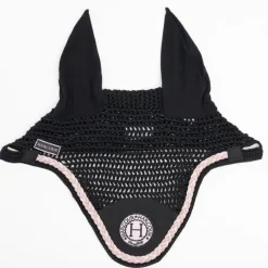 HARCOUR Bonnet anti-mouches cheval Suzette Octobre Rose -< Bonnet Anti-Mouche Cheval