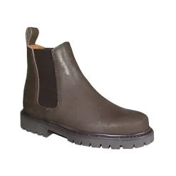 CAVALHORSE Boots équitation croûte de cuir graissée Junior< Equipement Équitation Pas Cher|Boots D'Équitation