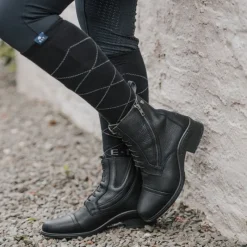 ELT Boots équitation cuir zip et lacets Newcastle -< Boots D'Équitation