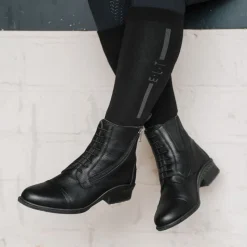 ELT Boots équitation cuir zip et lacets Newcastle -< Boots D'Équitation