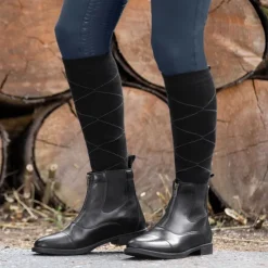 ELT Boots équitation cuir zip avant Boston -< Boots D'Équitation