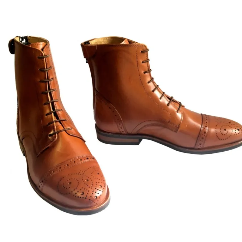 CAVALHORSE Boots équitation ou ville cuir lacets zip Cyprien< Idées Cadeaux|Boots D'Équitation