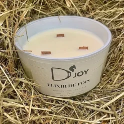 D'JOY Bougie cheval équitation Elixir de foin Grand format -< Idées Cadeaux|Accessoires Lifestyle Équitation