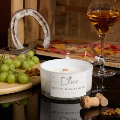 D'JOY Bougie équitation Trotting dans les vignes Grand format -< Idées Cadeaux|Accessoires Lifestyle Équitation