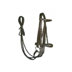 CAVALHORSE Bride quatre rênes cuir huilé< Brides De Dressage