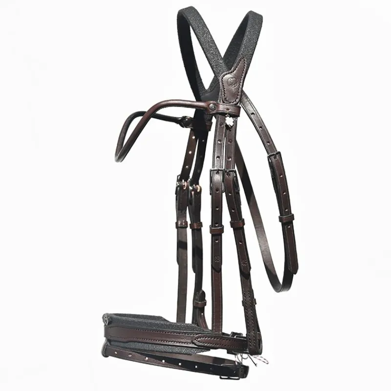IHWT Bridon cheval cuir Evolution Contact -< Bridons