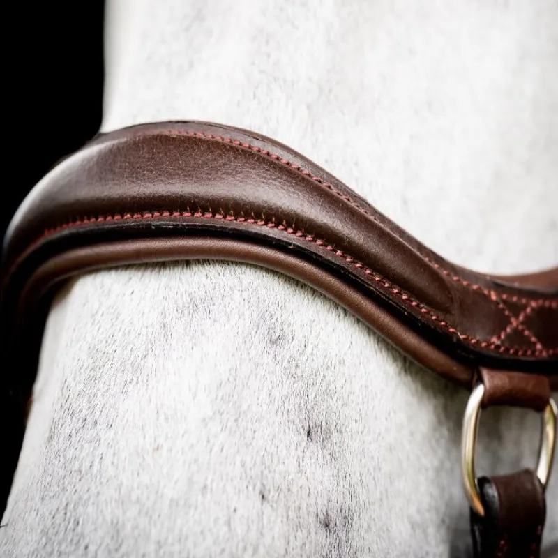 HORSEWARE Bridon cuir anatomique cheval Micklem Rambo Deluxe Competition -< Bridons