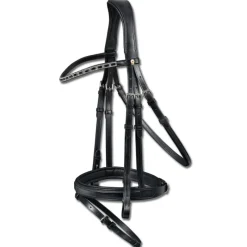 WALDHAUSEN Bridon cuir muserolle combinée S-Line Newport -< Bridons