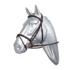 PRESTIGE Bridon cuir muserolle combinée E37 -< Bridons