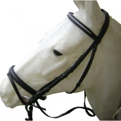 CAVALHORSE Bridon cuir muserolle combinée -< Bridons