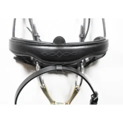 ANTARES Bridon cuir muserolle combinée large dressage Signature - Antarès< Bridons