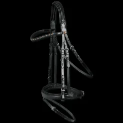 WALDHAUSEN Bridon cuir muserolle combinée X-Line Sensitive -< Bridons