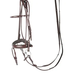 HARRY'S HORSE Bridon cuir rond muserolle pull-back -< Bridons