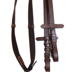 CAVALHORSE Bridon muserolle française cuir huilé -< Bridons
