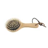 BORSTIQ Brosse à crins cheval ronde bois de hêtre -< Entretien De La Crinière|Brosses Et Bouchons Cheval