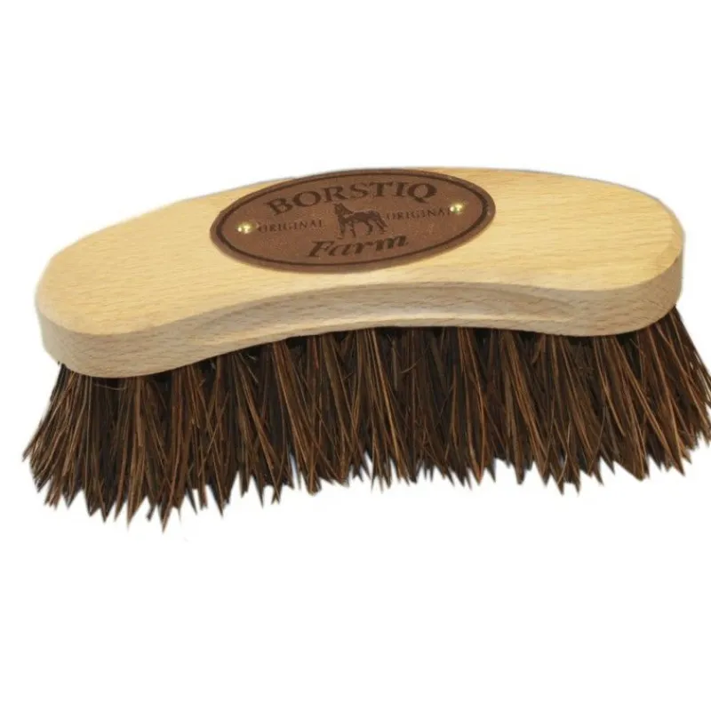 BORSTIQ Brosse cheval banane bois de hêtre Petit Modèle -< Brosses Et Bouchons Cheval