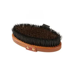 WALDHAUSEN Brosse douce cheval poils courts Hard Wood -< Brosses Et Bouchons Cheval