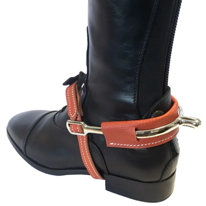 DE MUIZON CREATIONS Cache-éperons cuir coloré - De Muizon< Éperons