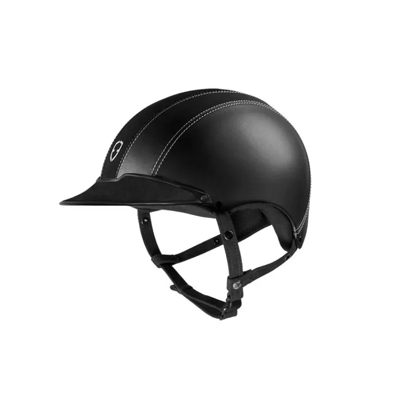 EGIDE Casque équitation alcantara Epona visière classique -< Casque Équitation Egide