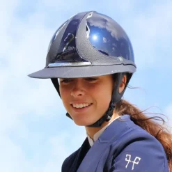 ANTARES Casque équitation Eclipse Premium Glossy Strass - Antarès< Casque Équitation Haut De Gamme|Casque Équitation Antarès