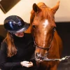 SAMSHIELD Casque équitation Miss Shadowglossy 2.0 Top Alcantara -< Casque Équitation Samshield