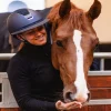 SAMSHIELD Casque équitation Miss Shield 2.0 Top Flower Blason Crystal -< Casque Équitation Samshield