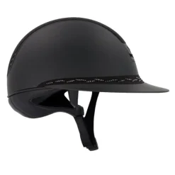 SAMSHIELD Casque équitation Miss Shield 2.0 Top Alcantara Flower Swarovski -< Casque Équitation Samshield