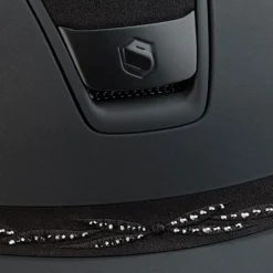SAMSHIELD Casque équitation Miss Shield 2.0 Top Alcantara Flower Swarovski -< Casque Équitation Samshield