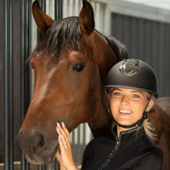HARRY'S HORSE Casque équitation Pro F1 mat Sparkle -< Equipement Équitation Pas Cher|Casque Équitation Débutant
