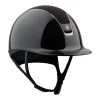 SAMSHIELD Casque équitation Shadowglossy 2.0 Alcantara Blason Crystals -< Casque Équitation Samshield