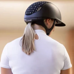 SAMSHIELD Casque équitation Shadowmatt 2.0 Top Royal Flower -< Casque Équitation Samshield
