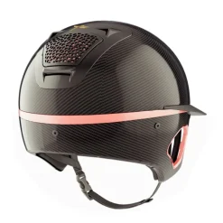 FREEJUMP Casque équitation Voronoï Custom Rose/Gold (Avec protection temporale) -< Casque Équitation Haut De Gamme